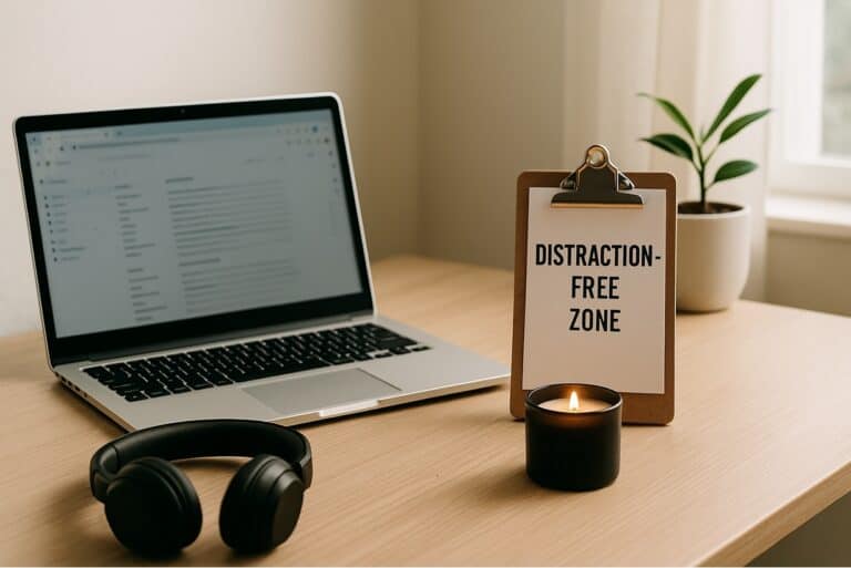 Eliminate writing distractions.