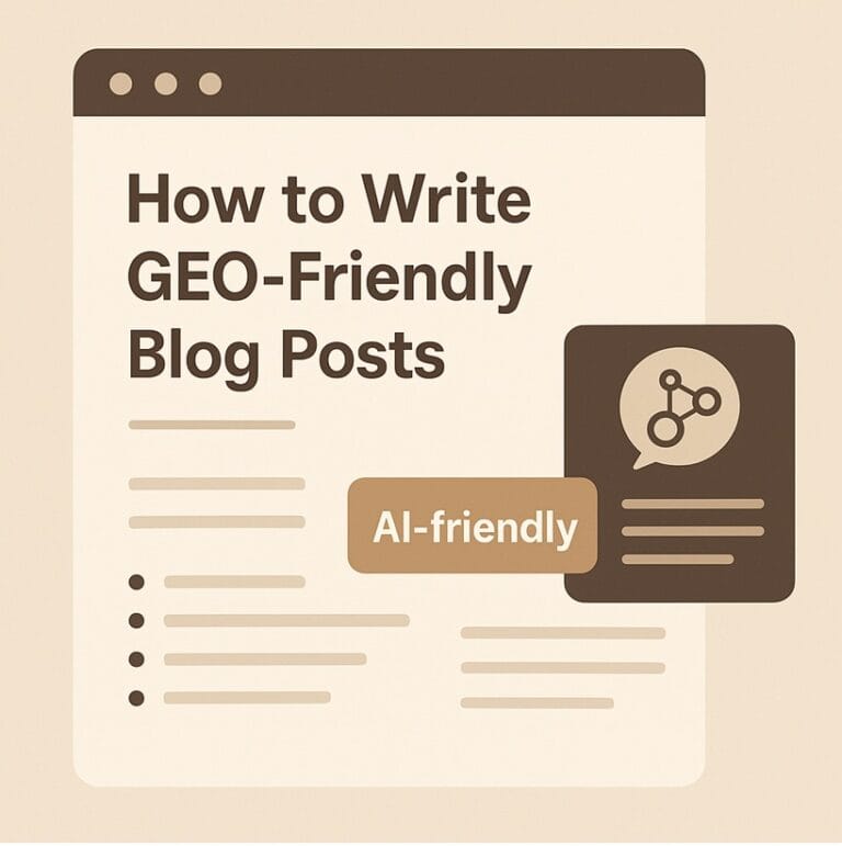 GEO-friendly posts