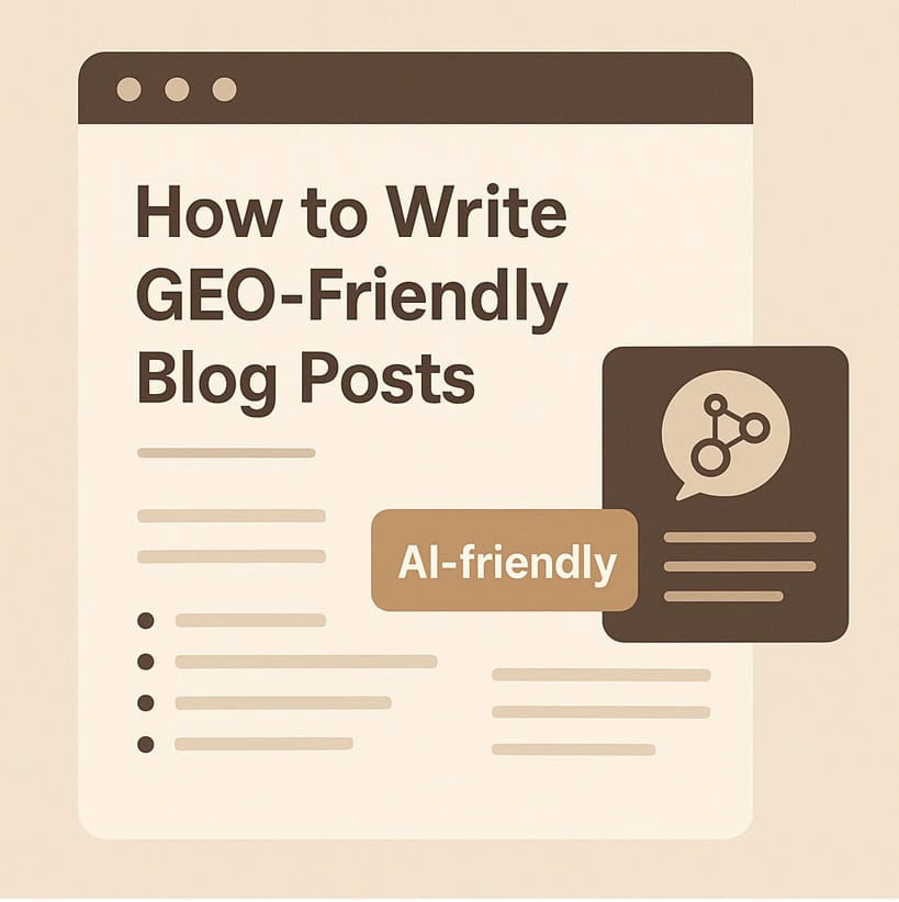 GEO-friendly posts