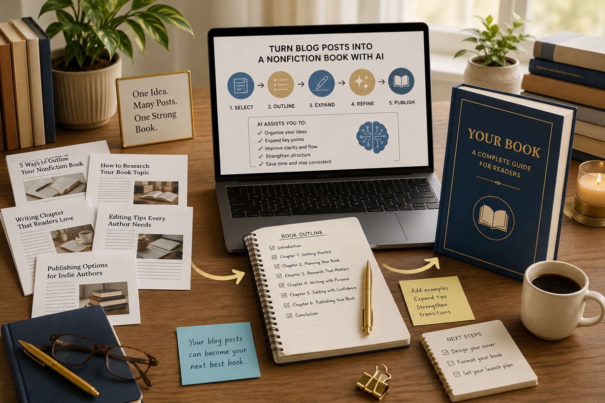 Turn blog posts into a book.