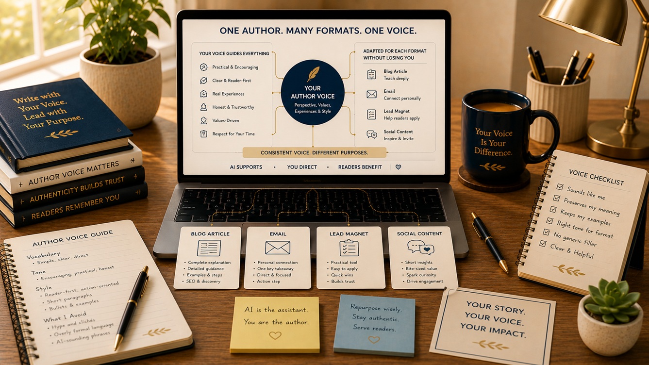 keep your voice while repurposing content